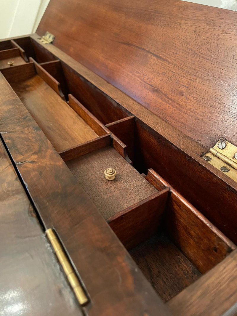 Unusual Antique Victorian Free Standing Walnut Ladies Davenport - Image 10